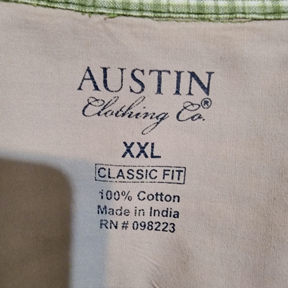 Austin Clothing Co. Men's Button Up Shirt Classic Fit Size XXL - Picture 5 of 11